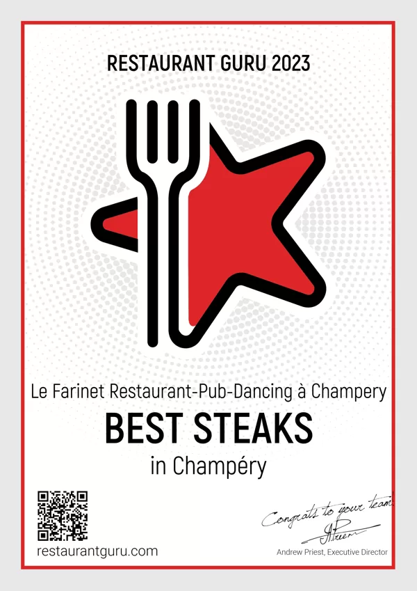 recompense- Guru- meilleur -restaurant -a - steack - champery